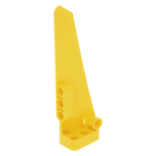 LEGO technic fal/panel elem balos #5 'A'oldal 3×11, sárga (64681)