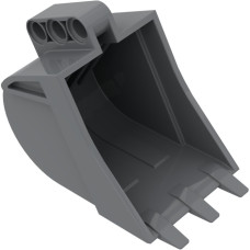 LEGO technic markolókanál 4x5x7 pin csatlakozóval, sötétszürke (24120)