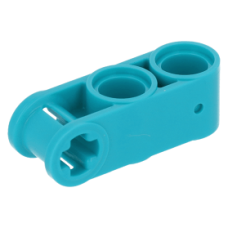 LEGO technic merőleges tengely és 2 pin csatlakozó 1×3 (keresztblokk), sötét türkizkék (42003)