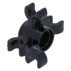 LEGO technic pin csatlakozó 4b vízszintes fogóval, fekete (90202)