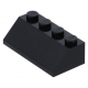 LEGO tetőelem 45°-os 2×4, fekete (3037)