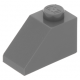 LEGO tetőelem 45°-os 2×1, sötétszürke (3040)