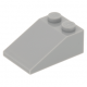 LEGO tetőelem 25°-os 2×3, világosszürke (3298)