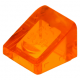 LEGO tetőelem 31°-os 1×1×2/3, átlátszó narancssárga (54200)