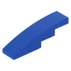 LEGO tetőelem íves 4×1, kék (61678)
