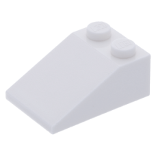 LEGO tetőelem 25°-os 2×3, fehér (3298)
