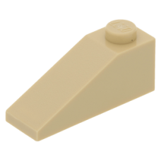 LEGO tetőelem 25°-os (33) 3×1, sárgásbarna (4286)