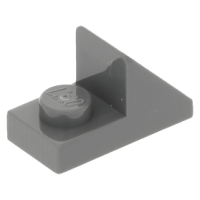 LEGO tetőelem 45°-os 2×1 kivágással, sötétszürke (92946)