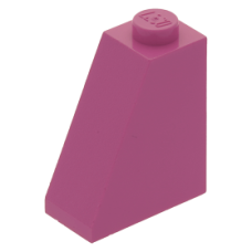LEGO tetőelem 65°-os 2×1×2, sötétrózsaszín (60481)