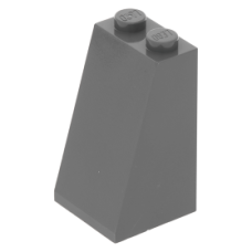LEGO tetőelem 73°-os (75) 2x2x3, sötétszürke (3684c)