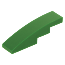 LEGO tetőelem íves 4×1, zöld (61678)