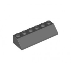 LEGO tetőelem 45°-os 2×6, sötétszürke (23949)