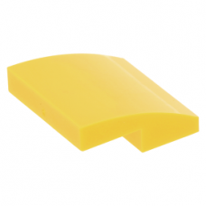 LEGO tetőelem íves 2×2, sárga (15068)