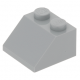 LEGO tetőelem 45°-os 2×2, világosszürke (3039)