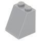 LEGO tetőelem 65°-os 2×2×2, világosszürke (3678b)