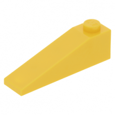 LEGO tetőelem 18°-os 4×1, sárga (60477)