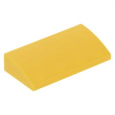 LEGO tetőelem íves 2×4×2/3, sárga (88930)