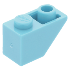 LEGO tetőelem fordított 45°-os 2×1, közép azúrkék (3665)