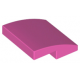 LEGO tetőelem íves 2×2, sötét rózsaszín (15068)