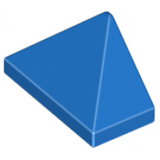 LEGO tetőelem 45°-os 1×2 csúcs, kék (15571)