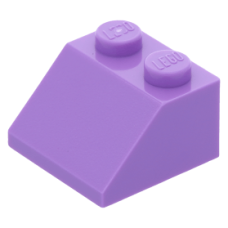 LEGO tetőelem 45°-os 2×2, közép levendulalila (3039)