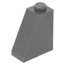 LEGO tetőelem 65°-os 2×1×2, sötétszürke (60481)