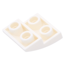 LEGO tetőelem fordított íves 2×2, fehér (32803)