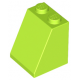 LEGO tetőelem 65°-os 2×2×2, lime (3678b)