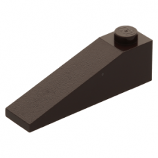 LEGO tetőelem 18°-os 4×1, sötétbarna (60477)