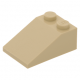 LEGO tetőelem 25°-os 2×3, sárgásbarna (3298)