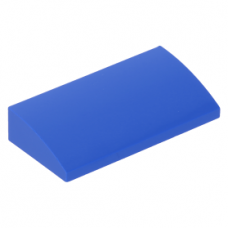 LEGO tetőelem íves 2×4×2/3, kék (88930)