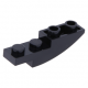 LEGO tetőelem fordított íves 4×1, fekete (13547)