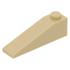 LEGO tetőelem 18°-os 4×1, sárgásbarna (60477)