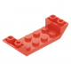 LEGO tetőelem fordított 45°-os 6×2, piros (22889)