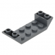 LEGO tetőelem fordított 45°-os 6×2, sötétszürke (22889)