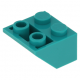 LEGO tetőelem fordított 45°-os 2×2, sötét türkizkék (3660)