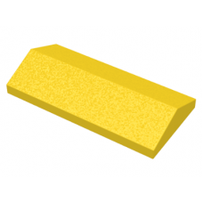 LEGO tetőelem 25°-os 2×4 dupla, sárga (3299)
