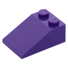 LEGO tetőelem 25°-os 2×3, sötétlila (3298)