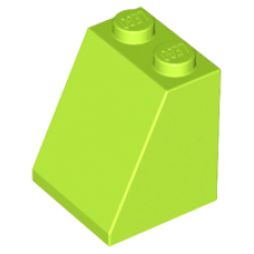 LEGO tetőelem 65°-os 2×2×2, lime (3678b)