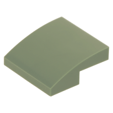 LEGO tetőelem íves 2×2, homokzöld (15068)