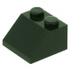 LEGO tetőelem 45°-os 2×2, sötétzöld (3039)