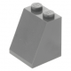 LEGO tetőelem 65°-os 2×2×2, sötétszürke (3678b)