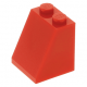 LEGO tetőelem 65°-os 2×2×2, piros (3678b)