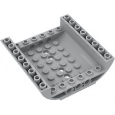 LEGO tetőelem fordított dupla íves 8×8×2, világosszürke (54091)