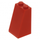 LEGO tetőelem 73°-os (75) 2x2x3, piros (3684c)