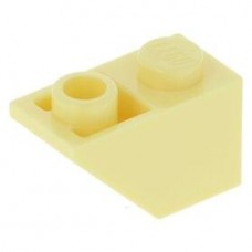 LEGO tetőelem fordított 45°-os 2×1, világossárga (3665)
