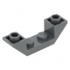 LEGO tetőelem fordított 45°-os 4×1, sötétszürke (32802)
