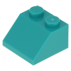 LEGO tetőelem 45°-os 2×2, sötét türkizkék (3039)