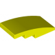 LEGO tetőelem íves 4×2, neon sárga (93606)