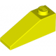 LEGO tetőelem 25°-os (33) 3×1, neon sárga (4286)